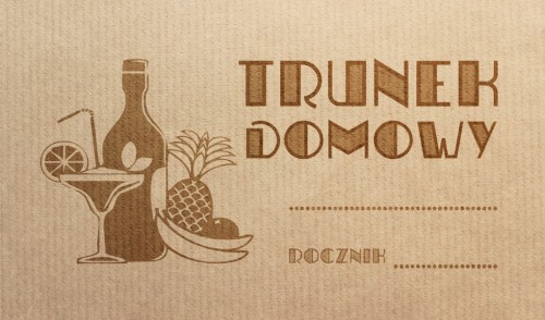 Etykieta na butelkę OLD TRUNEK DOMOWY