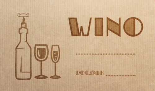 Etykieta na butelkę OLD WINO