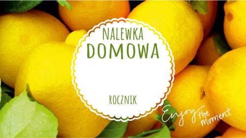 Etykieta na butelkę MODERN NALEWKA CYTRYNOWA