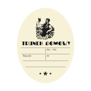 Etykieta owalna TRUNEK DOMOWY BAHUS