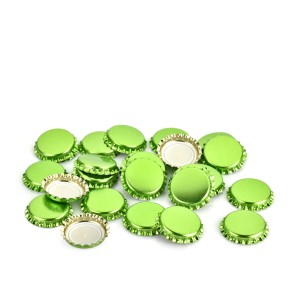 Kapsel do piwa 26mm - 1szt kolor: JASNO ZIELONY METALIZOWANY