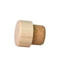 Korek 28mm grzybek/drewno jasne 38x20mm