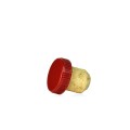 Korek 19mm grzybek plastik czerwony 28x9mm