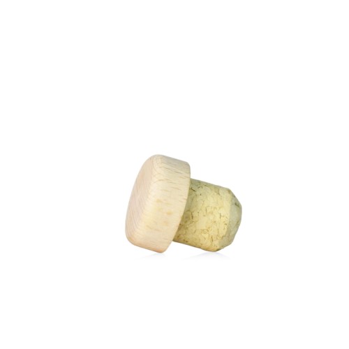 Korek 19mm grzybek drewno jasne 28x11mm