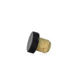 Korek 19mm grzybek plastik czarny 30x9mm  -- 1szt