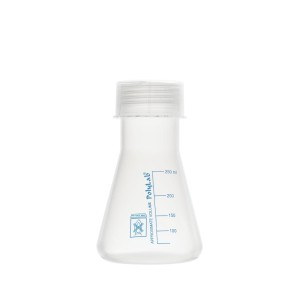 Kolba stożkowa PP z nakrętką – 0,25L