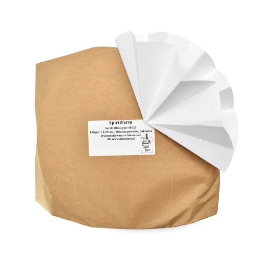 Sączki filtracyjne 130g/m2 precyzyjne dokładne 250mm -- 5szt