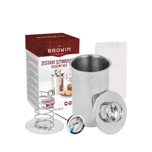 Browin Szynkowar 1.5kg zestaw (woreczki, termometr)