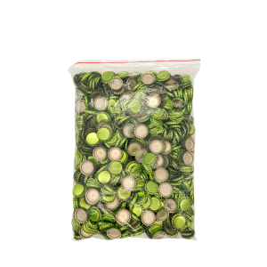 KAPSLE JASNO ZIELONE METALIZOWANE 1000SZT