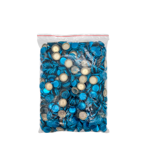 KAPSLE JASNO NIEBIESKIE METALIZOWANE 1000SZT