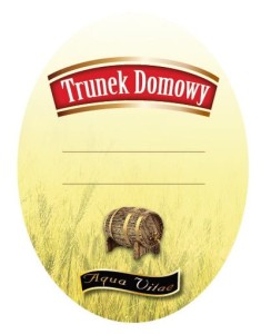 Etykieta owalna TRUNEK DOMOWY AQUA VITAE