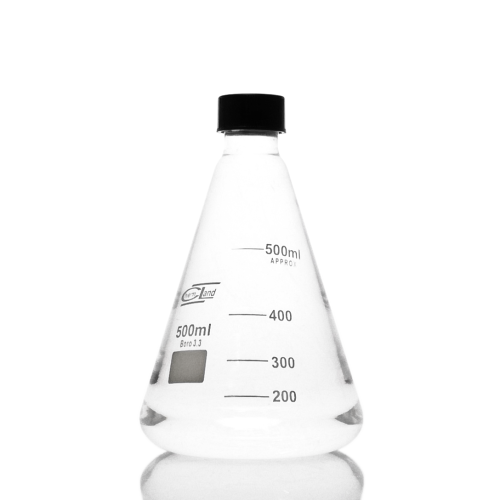 Kolba stożkowa BORO 3.3 z nakrętką – 0,5L