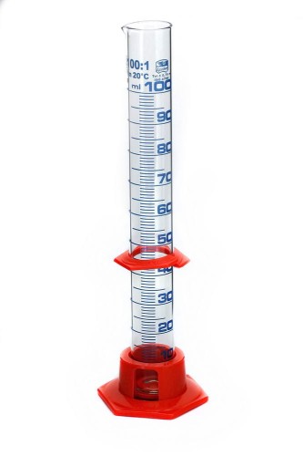 Menzurka szklana 100ml z podziałką i znacznikiem