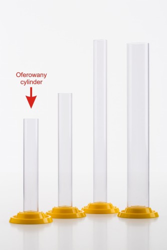 Cylinder plastikowy bez podziałki