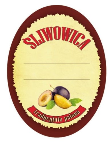 Etykieta na śliwowicę