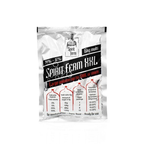 Drożdże gorzelnicze turbo SpiritFerm XXL do łączenia