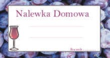 Etykiety na nalewki i wódki domowe wzór ŚLIWKI